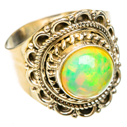 Ethiopian Opal Rings handcrafted by Ana Silver Co - RING122993 - Photo 2