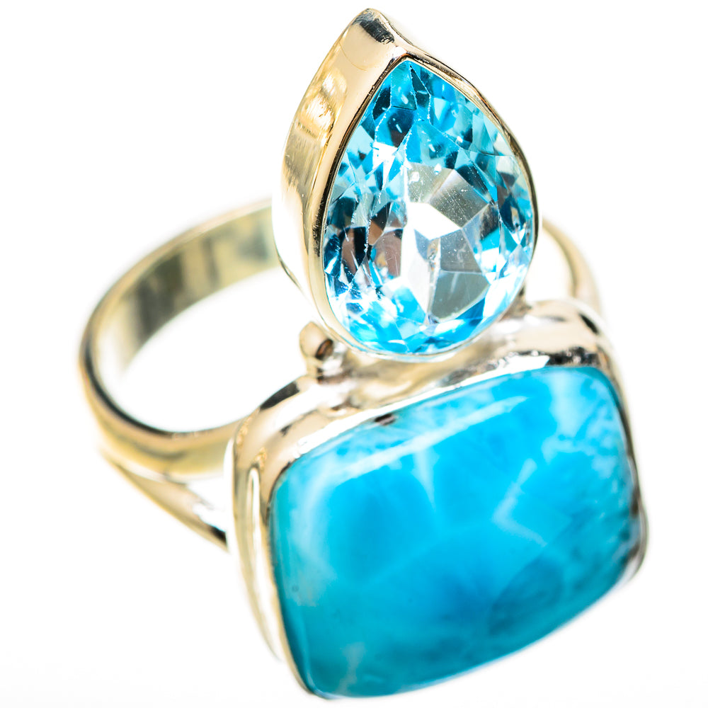 Larimar Rings handcrafted by Ana Silver Co - RING122995 - Photo 2