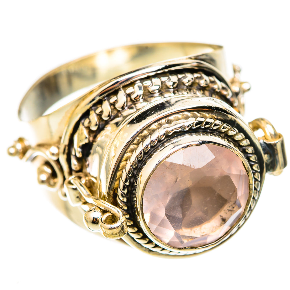 Rose Quartz Rings handcrafted by Ana Silver Co - RING123003 - Photo 2