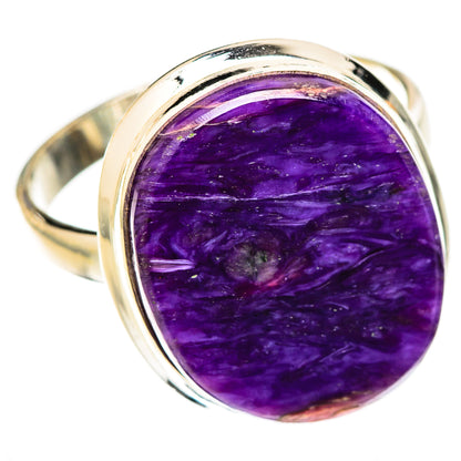 Charoite Rings handcrafted by Ana Silver Co - RING123006 - Photo 2