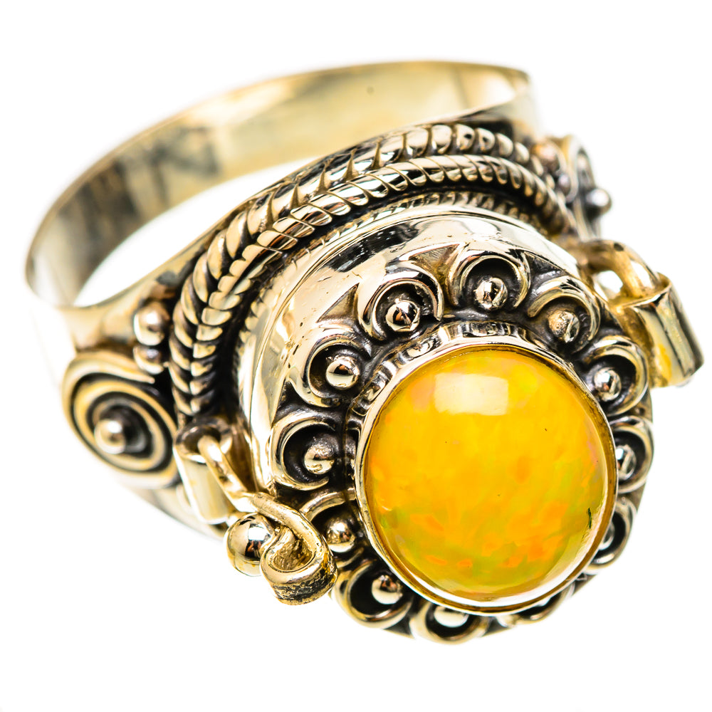 Ethiopian Opal Rings handcrafted by Ana Silver Co - RING123012 - Photo 2