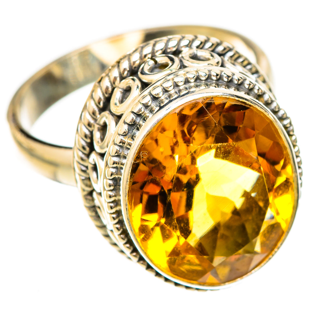 Citrine Rings handcrafted by Ana Silver Co - RING123024 - Photo 2