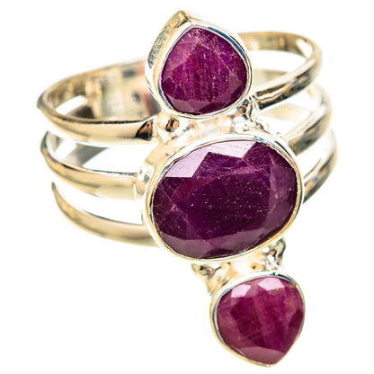 Ruby Rings handcrafted by Ana Silver Co - RING123026 - Photo 2