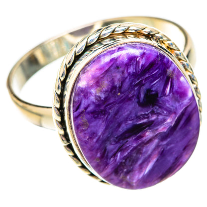 Charoite Rings handcrafted by Ana Silver Co - RING123027 - Photo 2
