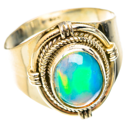 Ethiopian Opal Rings handcrafted by Ana Silver Co - RING123035 - Photo 2