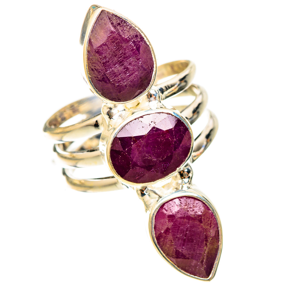 Ruby Rings handcrafted by Ana Silver Co - RING123044 - Photo 2