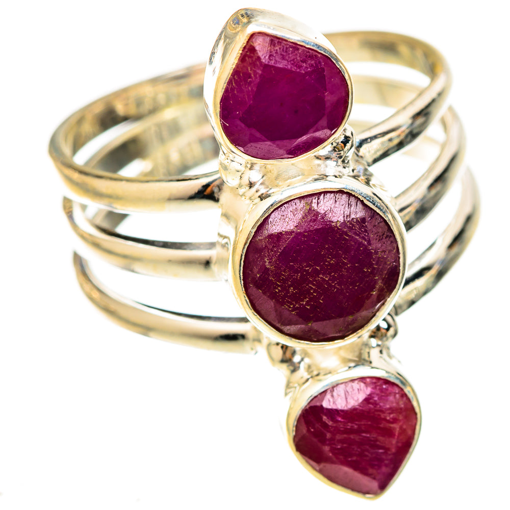 Ruby Rings handcrafted by Ana Silver Co - RING123062 - Photo 2