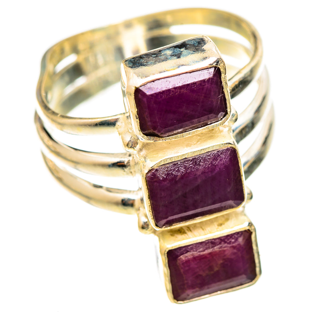 Ruby Rings handcrafted by Ana Silver Co - RING123063 - Photo 2