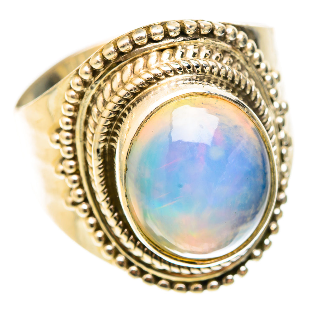 Ethiopian Opal Rings handcrafted by Ana Silver Co - RING123068 - Photo 2