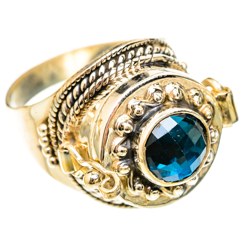 Swiss Blue Topaz Rings handcrafted by Ana Silver Co - RING123072 - Photo 2