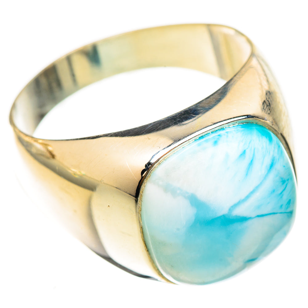 Larimar Rings handcrafted by Ana Silver Co - RING123073 - Photo 2