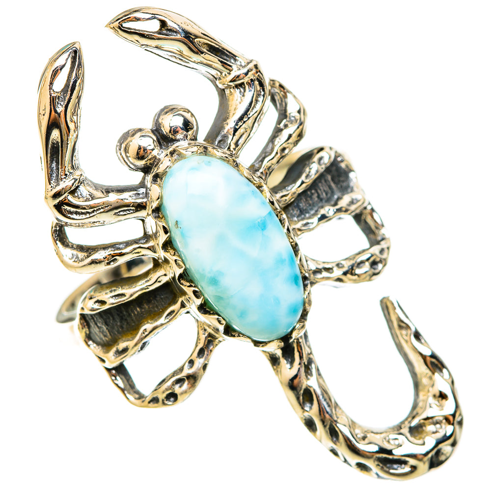 Larimar Rings handcrafted by Ana Silver Co - RING123075 - Photo 2