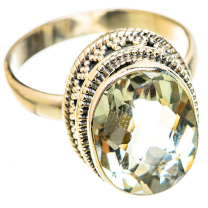 Green Amethyst Rings handcrafted by Ana Silver Co - RING123078 - Photo 2