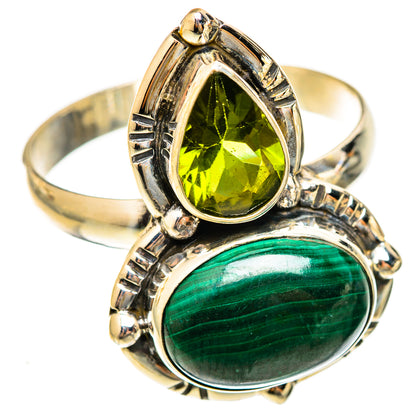 Malachite Rings handcrafted by Ana Silver Co - RING123079 - Photo 2