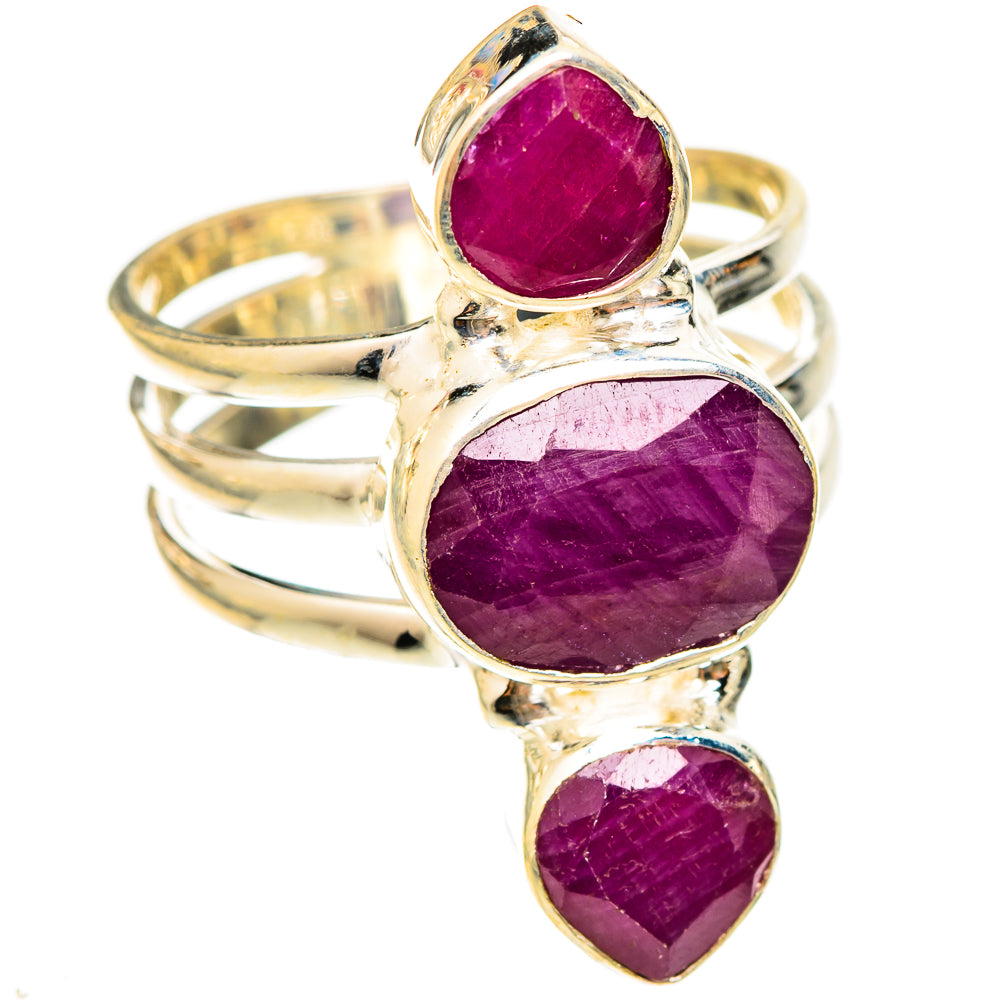 Ruby Rings handcrafted by Ana Silver Co - RING123080 - Photo 2
