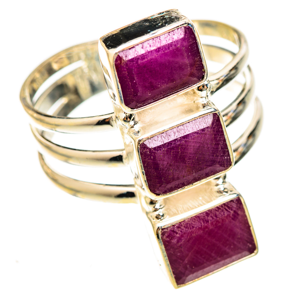 Ruby Rings handcrafted by Ana Silver Co - RING123081 - Photo 2