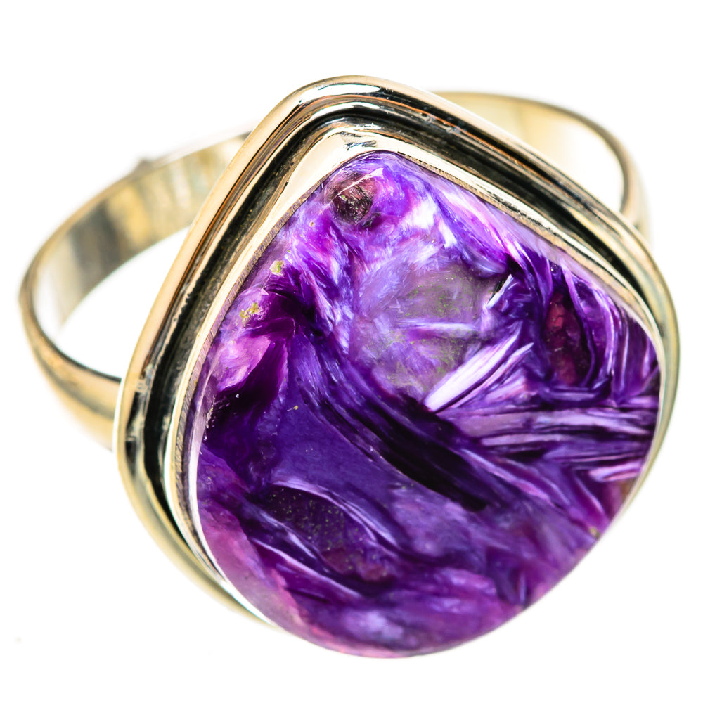 Charoite Rings handcrafted by Ana Silver Co - RING123083 - Photo 2