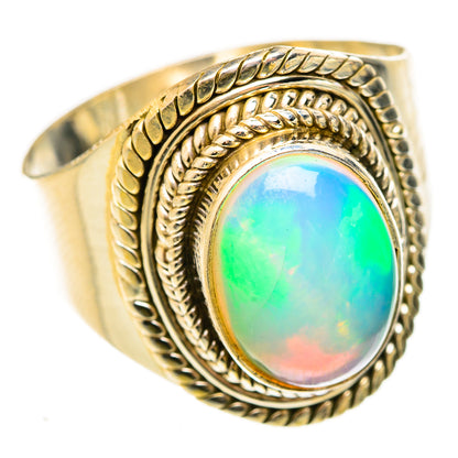 Ethiopian Opal Rings handcrafted by Ana Silver Co - RING123087 - Photo 2