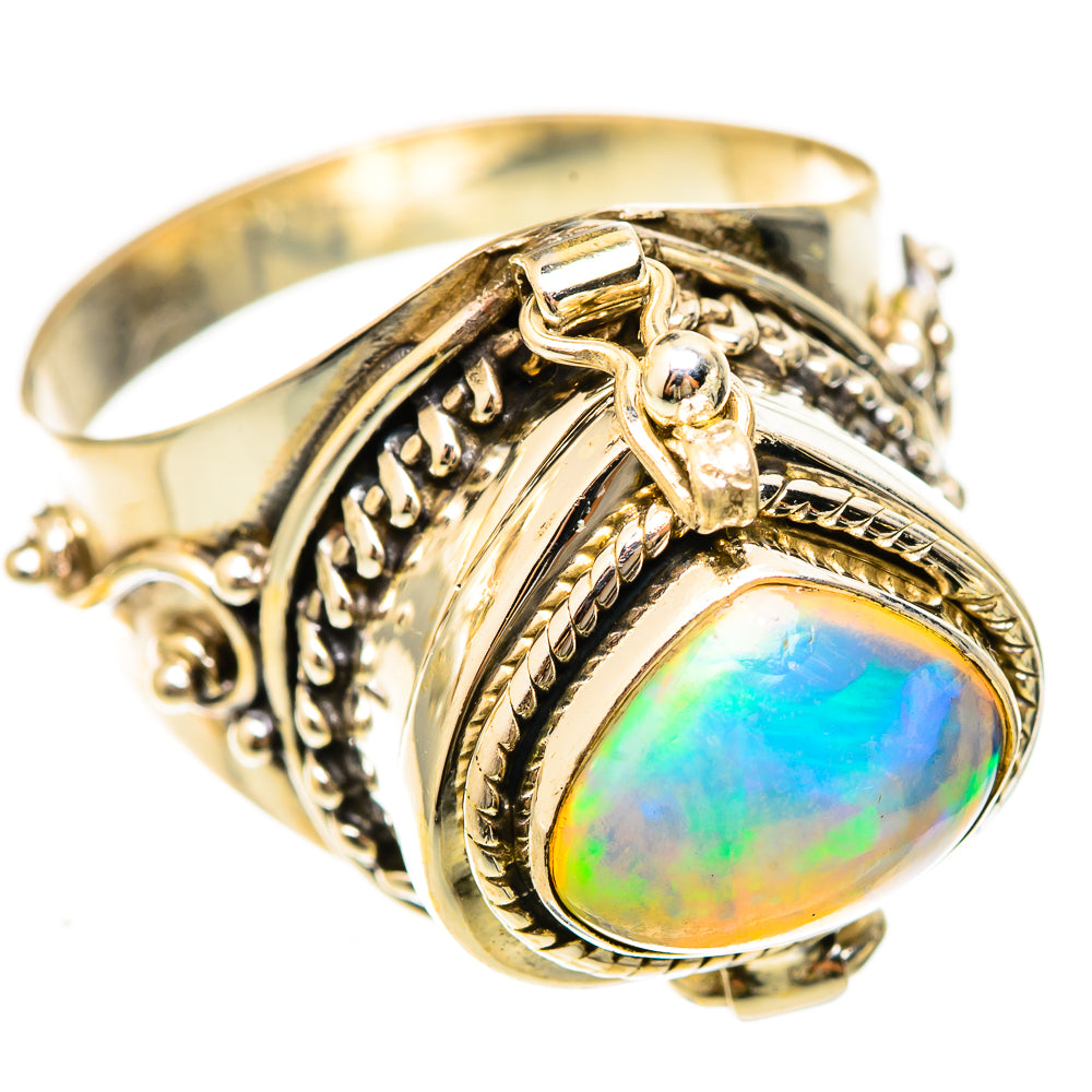 Ethiopian Opal Rings handcrafted by Ana Silver Co - RING123088 - Photo 2