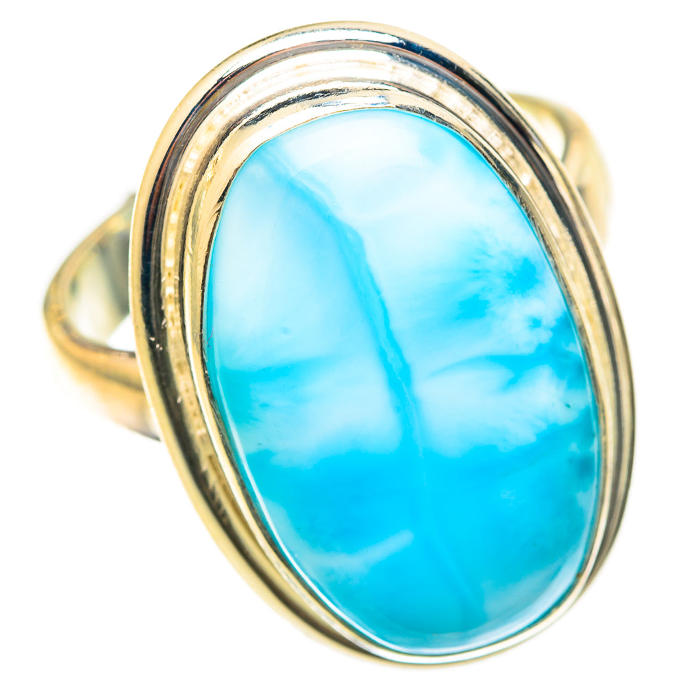 Larimar Rings handcrafted by Ana Silver Co - RING123091 - Photo 2