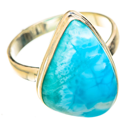 Larimar Rings handcrafted by Ana Silver Co - RING123094 - Photo 2