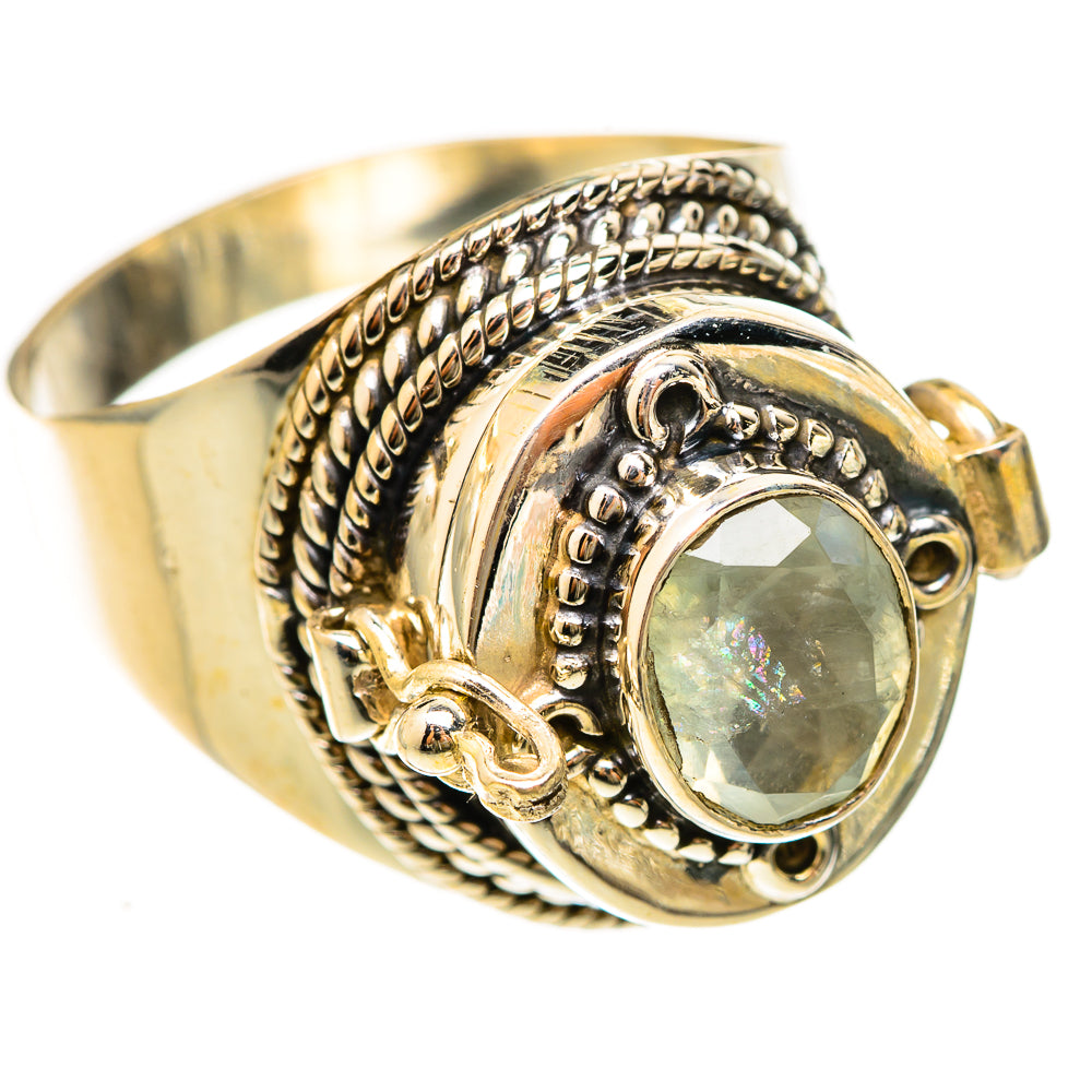 Rainbow Moonstone Rings handcrafted by Ana Silver Co - RING123096 - Photo 2
