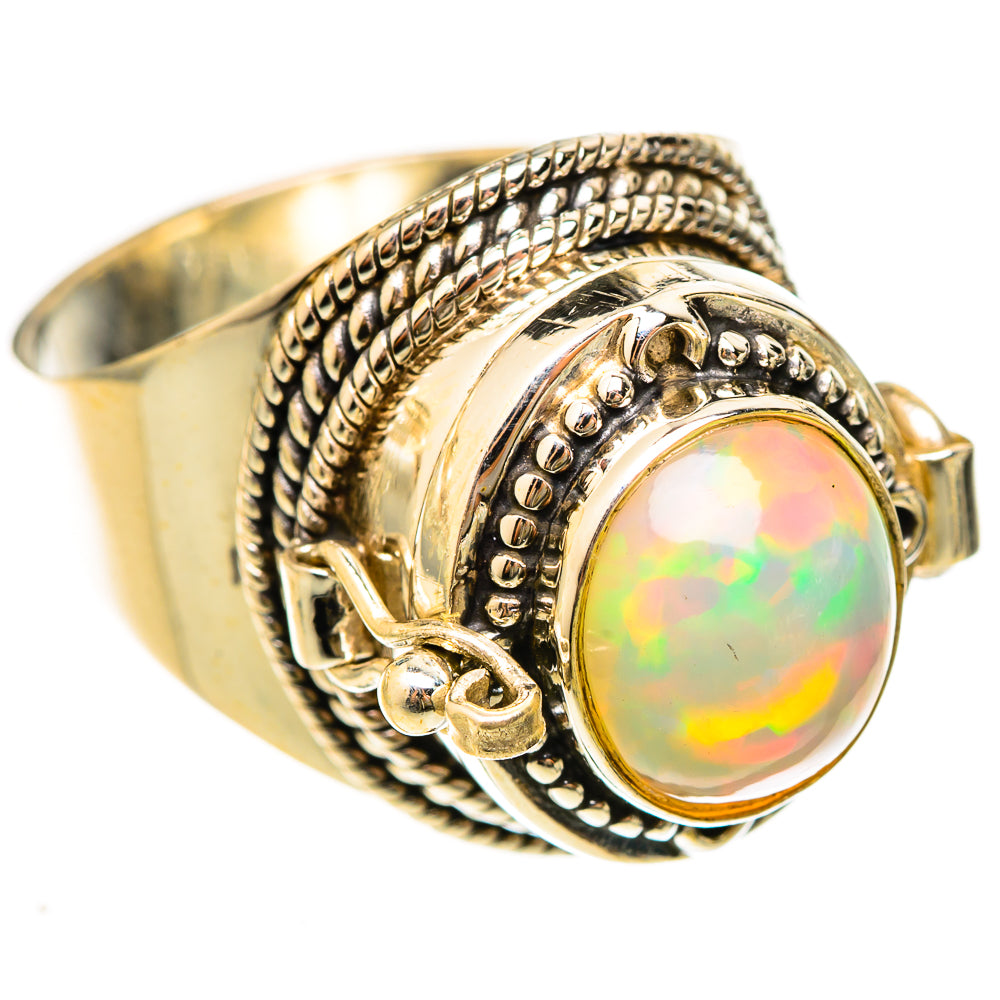 Ethiopian Opal Rings handcrafted by Ana Silver Co - RING123103 - Photo 2