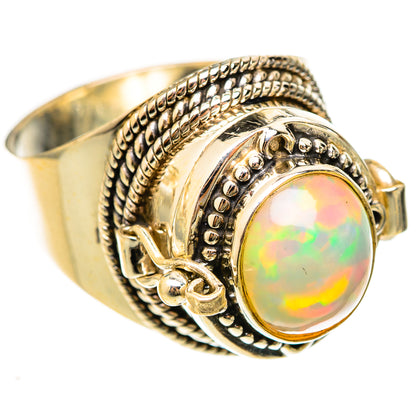 Ethiopian Opal Rings handcrafted by Ana Silver Co - RING123103 - Photo 2