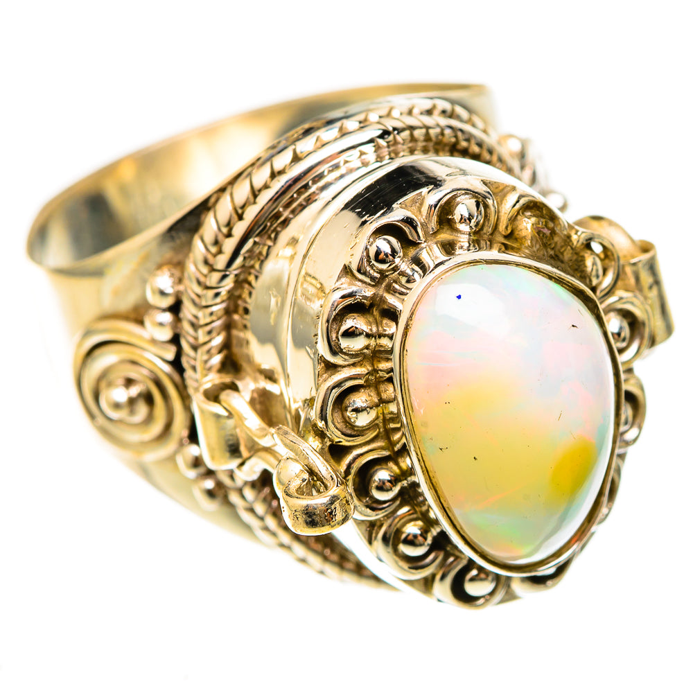 Ethiopian Opal Rings handcrafted by Ana Silver Co - RING123104 - Photo 2