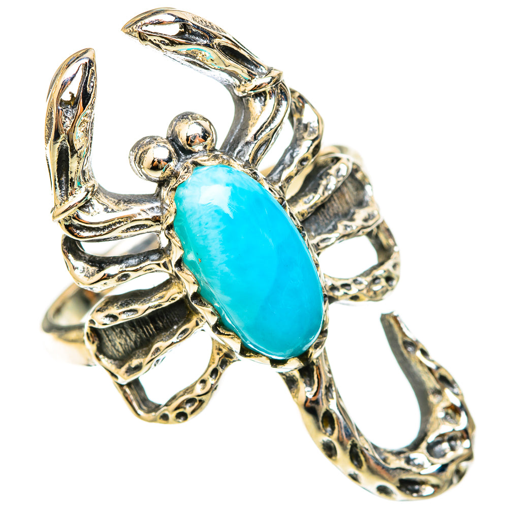 Larimar Rings handcrafted by Ana Silver Co - RING123110 - Photo 2