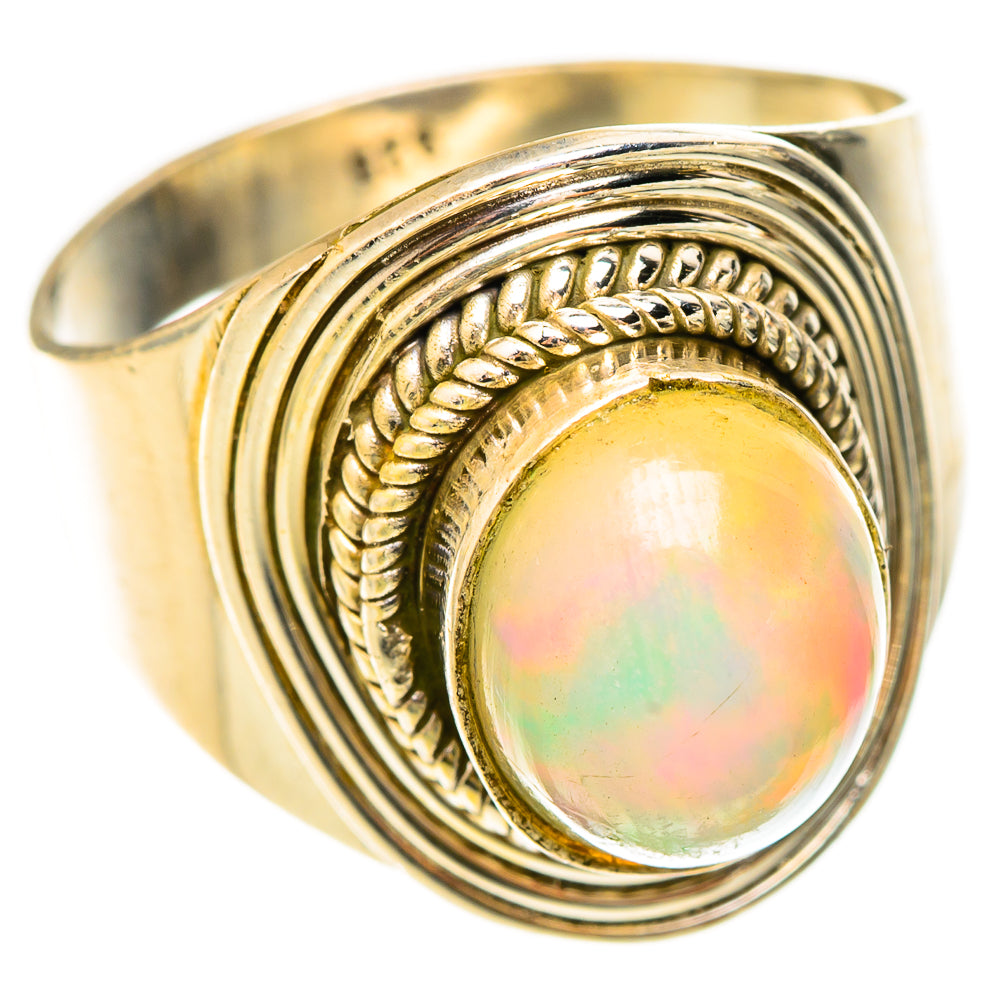 Ethiopian Opal Rings handcrafted by Ana Silver Co - RING123119 - Photo 2