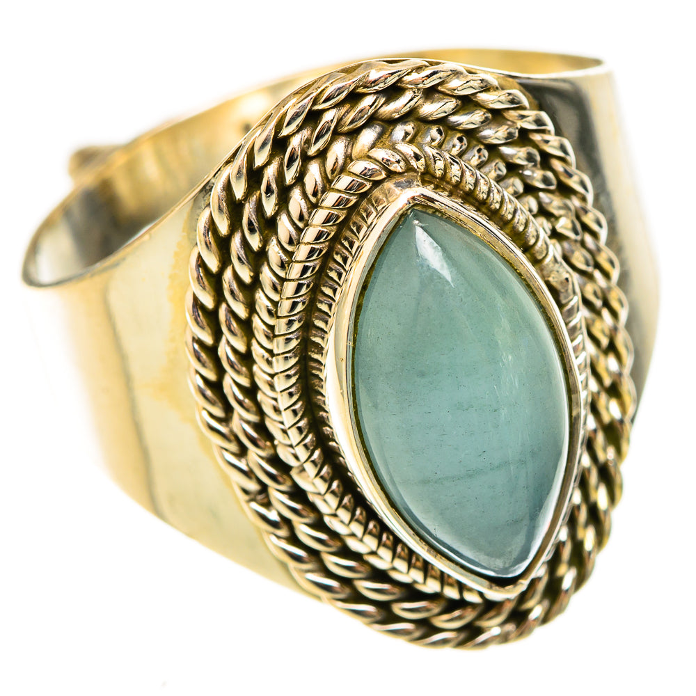 Aquamarine Rings handcrafted by Ana Silver Co - RING123126 - Photo 2