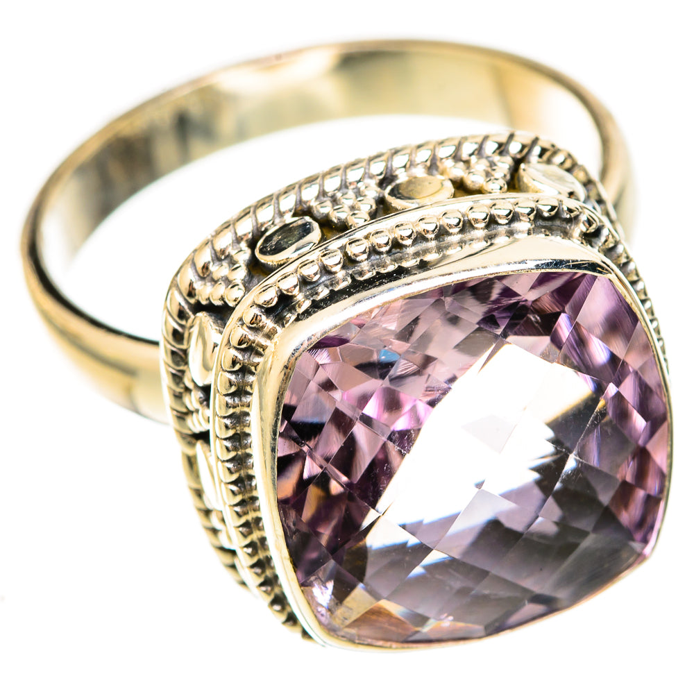 Pink Amethyst Rings handcrafted by Ana Silver Co - RING123129 - Photo 2
