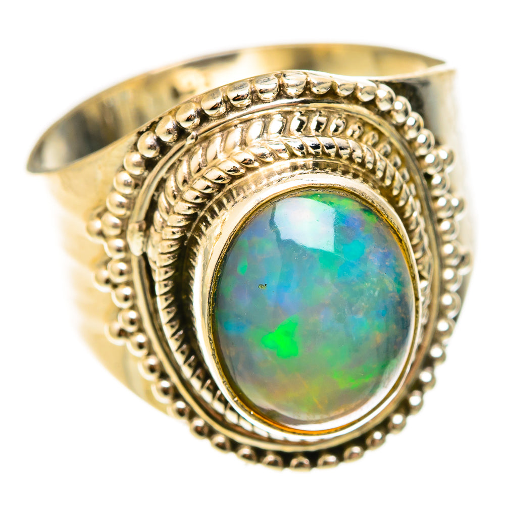 Ethiopian Opal Rings handcrafted by Ana Silver Co - RING123135 - Photo 2