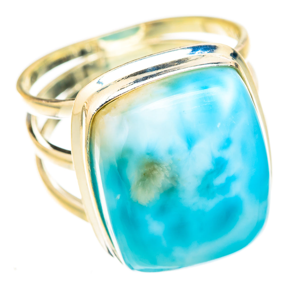 Larimar Rings handcrafted by Ana Silver Co - RING123143 - Photo 2