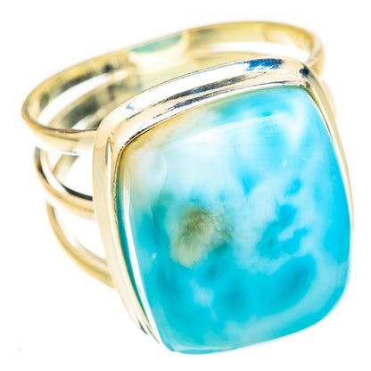 Larimar Rings handcrafted by Ana Silver Co - RING123143 - Photo 2