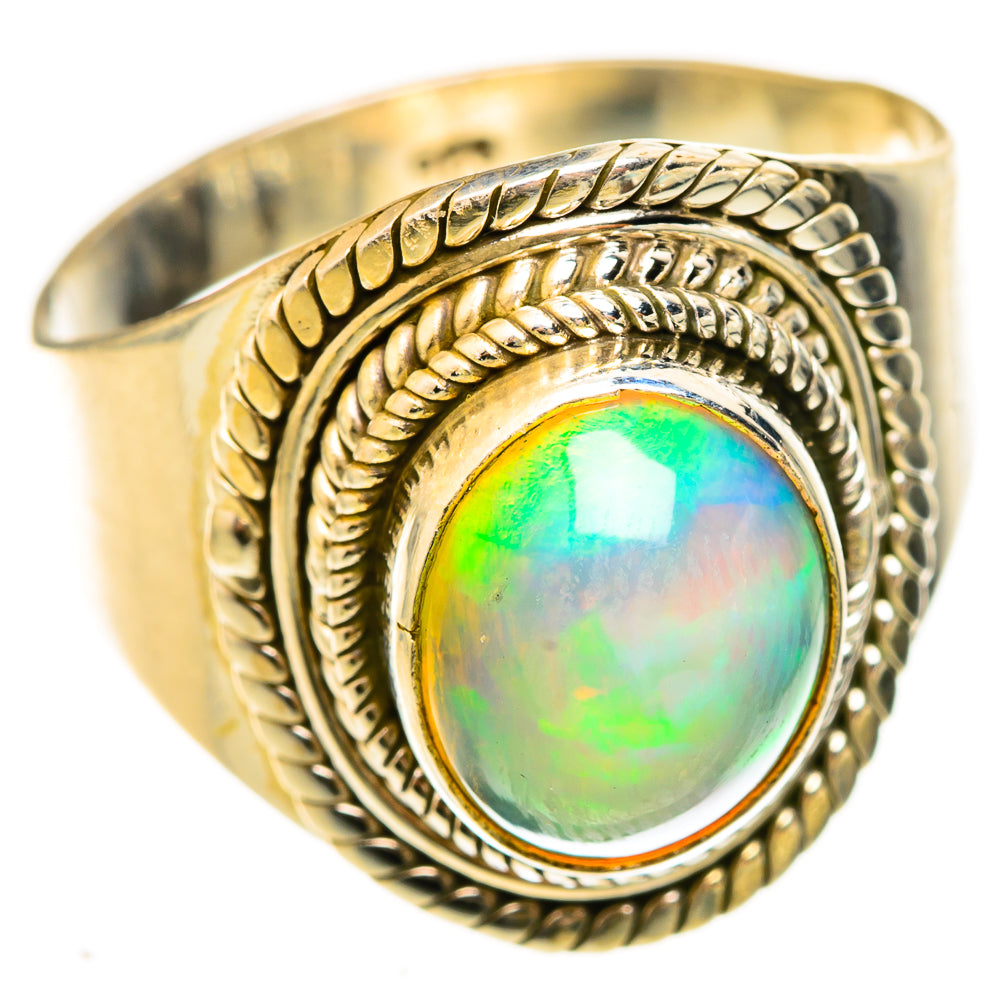 Ethiopian Opal Rings handcrafted by Ana Silver Co - RING123153 - Photo 2