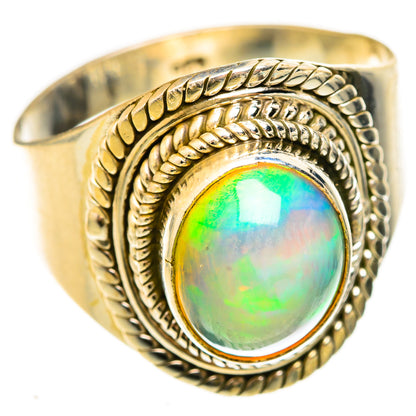 Ethiopian Opal Rings handcrafted by Ana Silver Co - RING123153 - Photo 2
