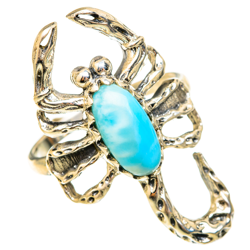 Larimar Rings handcrafted by Ana Silver Co - RING123155 - Photo 2