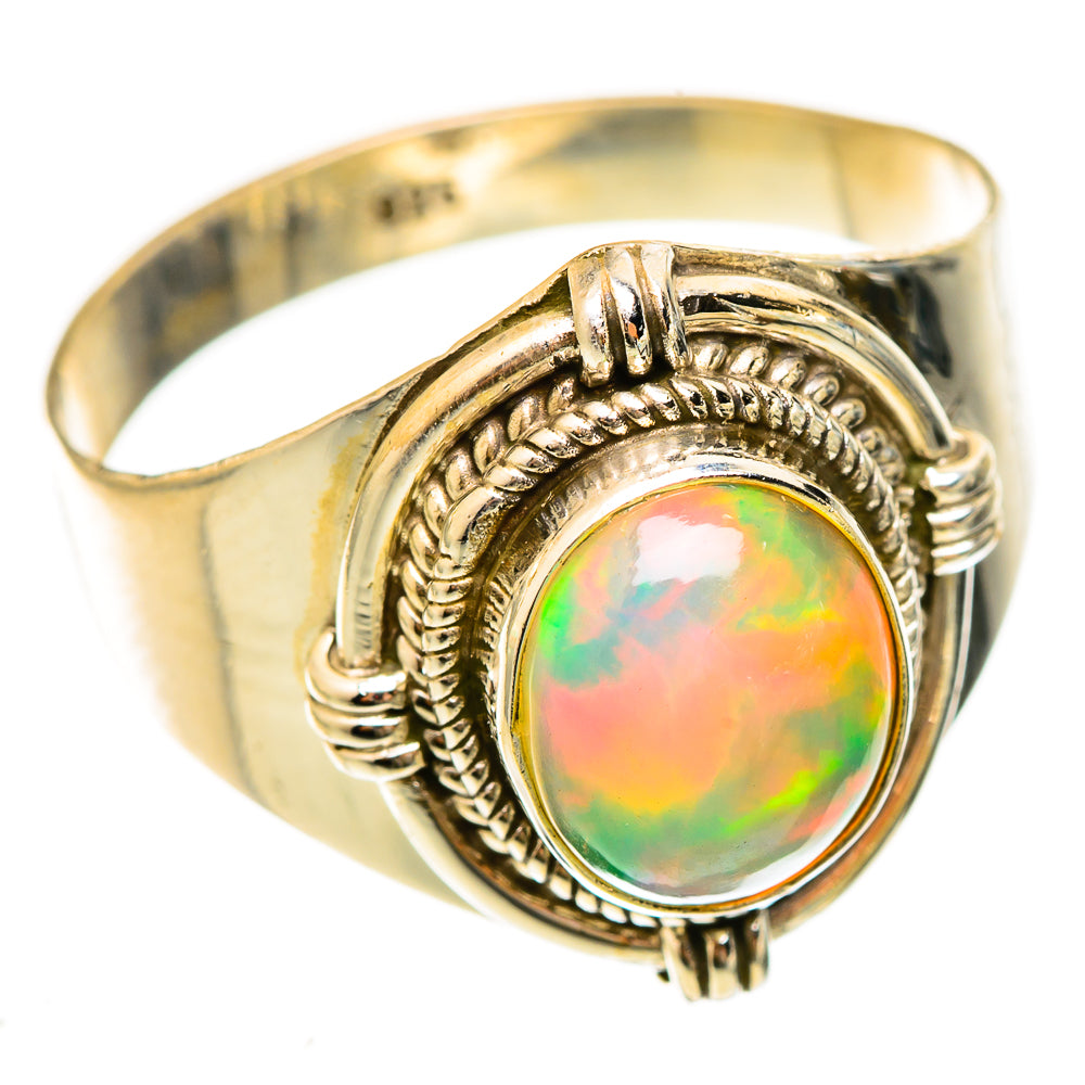Ethiopian Opal Rings handcrafted by Ana Silver Co - RING123167 - Photo 2