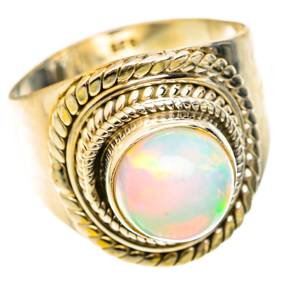 Ethiopian Opal Rings handcrafted by Ana Silver Co - RING123169 - Photo 2