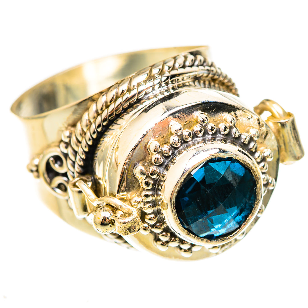 Swiss Blue Topaz Rings handcrafted by Ana Silver Co - RING123171 - Photo 2