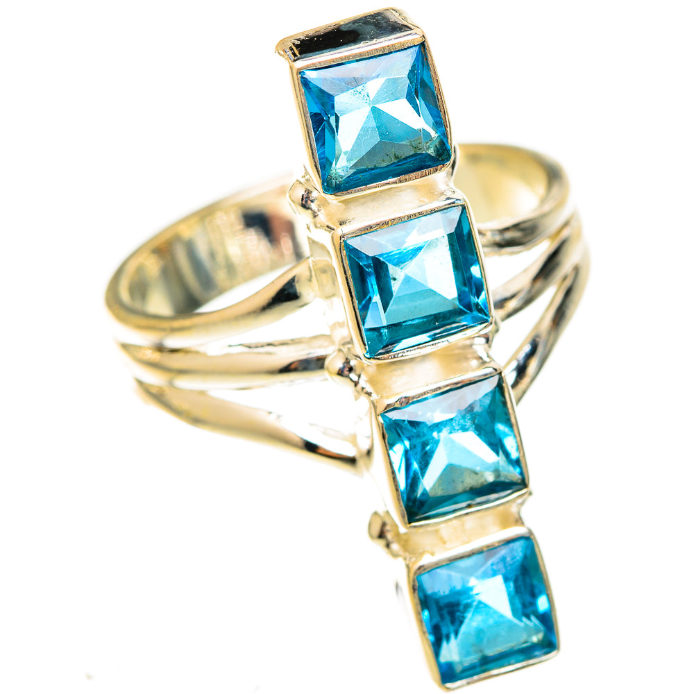 Blue Topaz Rings handcrafted by Ana Silver Co - RING123172 - Photo 2