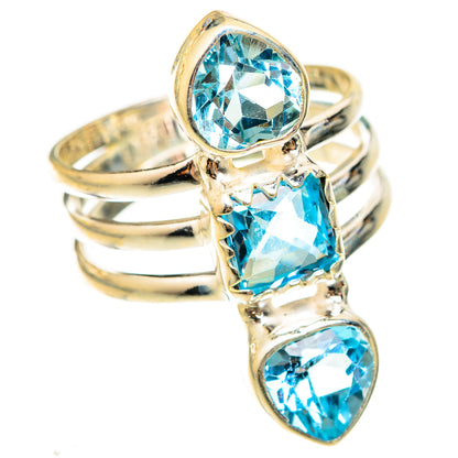 Blue Topaz Rings handcrafted by Ana Silver Co - RING123177 - Photo 2
