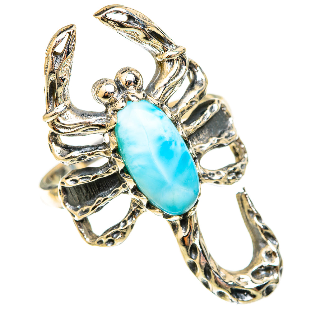 Larimar Rings handcrafted by Ana Silver Co - RING123179 - Photo 2