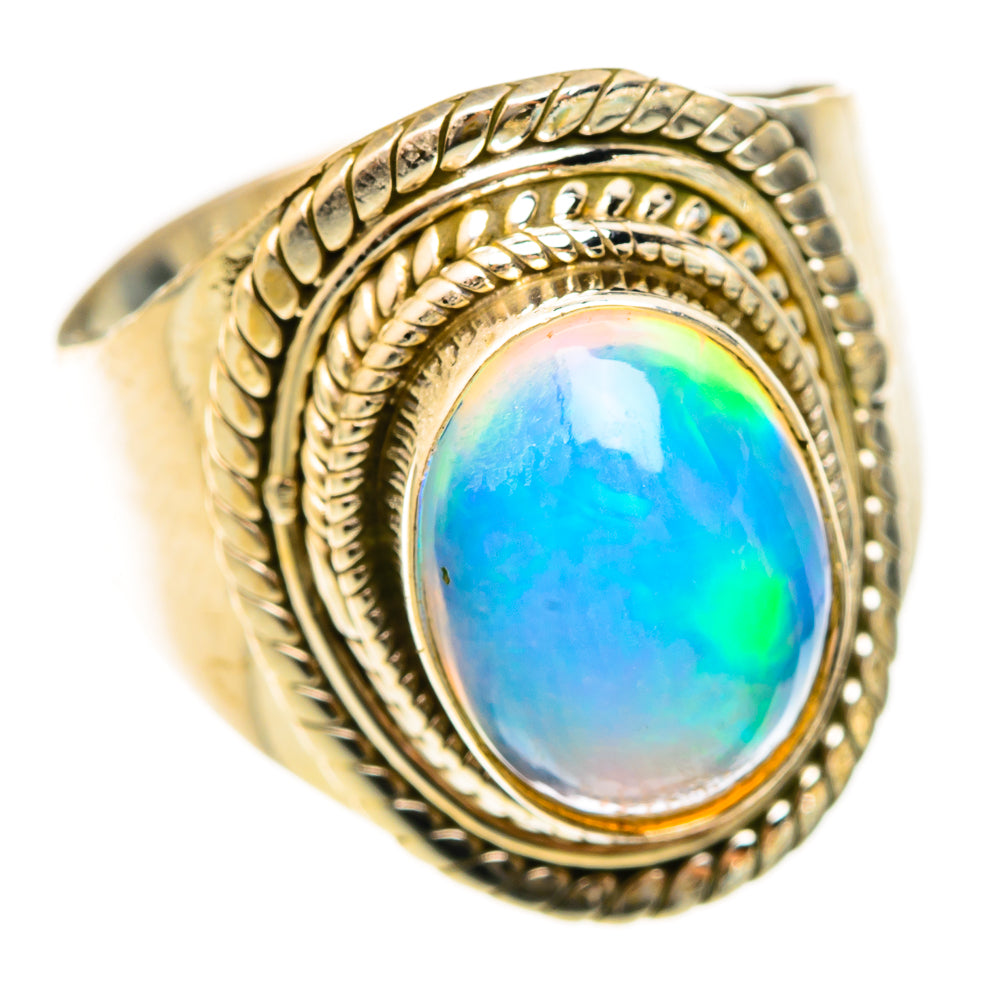 Ethiopian Opal Rings handcrafted by Ana Silver Co - RING123184 - Photo 2