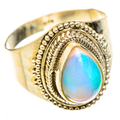 Ethiopian Opal Rings handcrafted by Ana Silver Co - RING123185 - Photo 2
