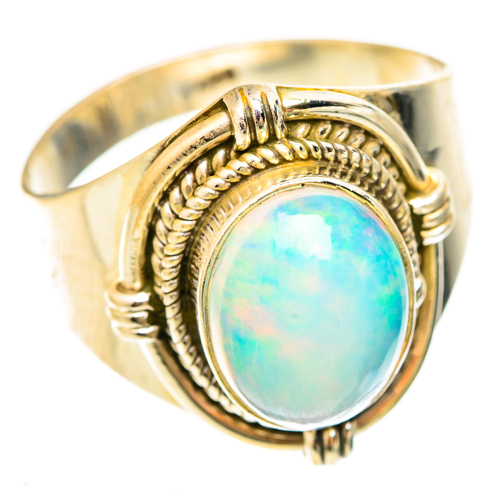 Ethiopian Opal Rings handcrafted by Ana Silver Co - RING123186 - Photo 2