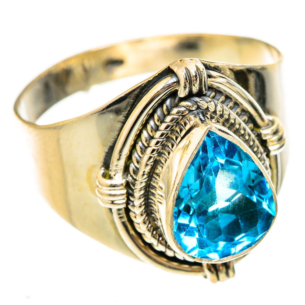 Blue Topaz Rings handcrafted by Ana Silver Co - RING123189 - Photo 2
