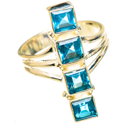 Blue Topaz Rings handcrafted by Ana Silver Co - RING123190 - Photo 2